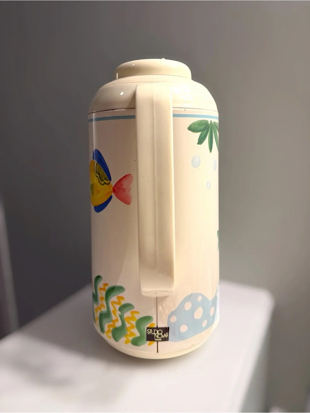 Vintage Studio Nova Tropical Fish Insulated Carafe Pitcher Made in Taiwan